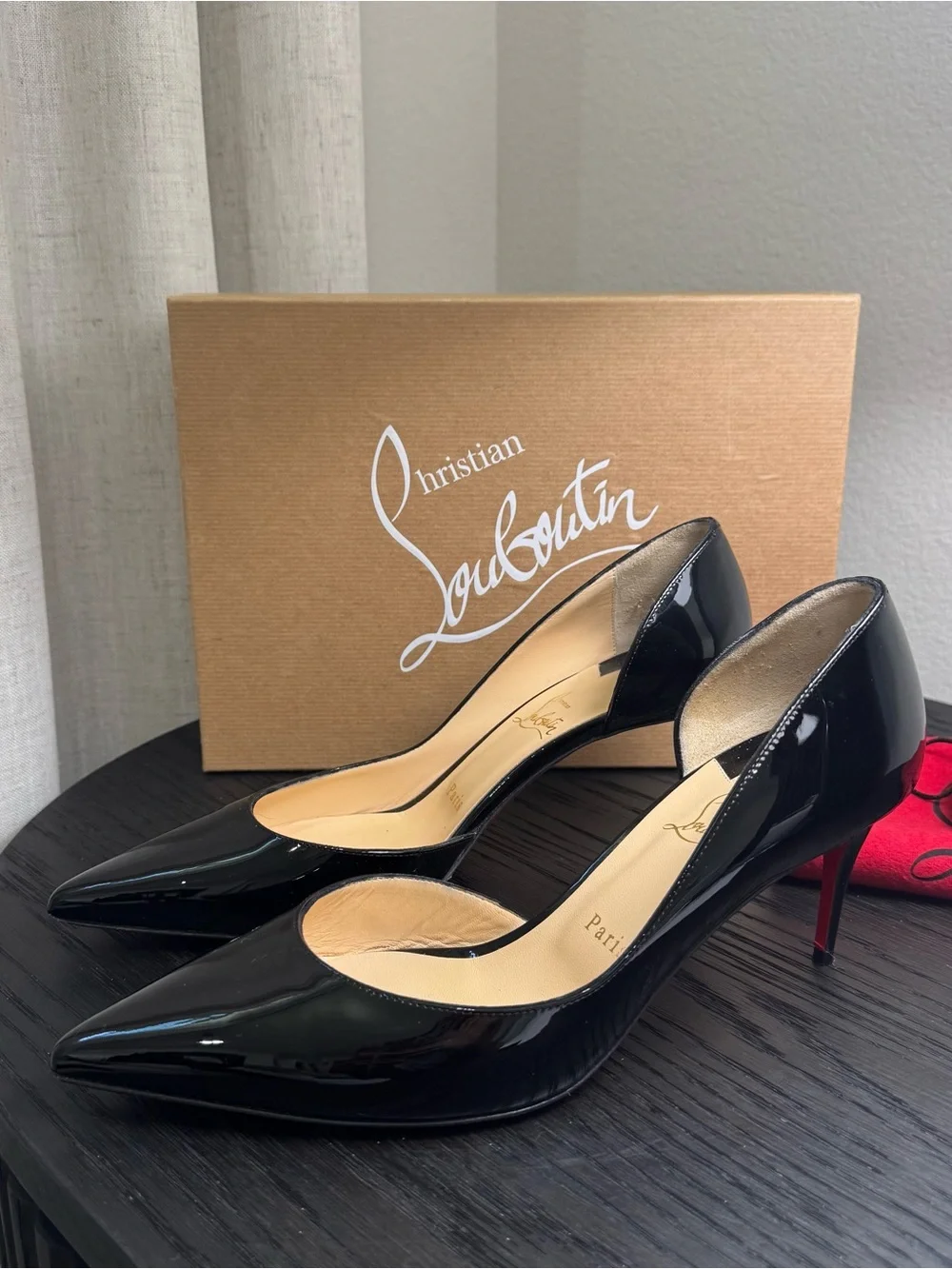 Christian Louboutin Iriza 70 Pumps Patent Black 39.5 - Picture 1 of 9